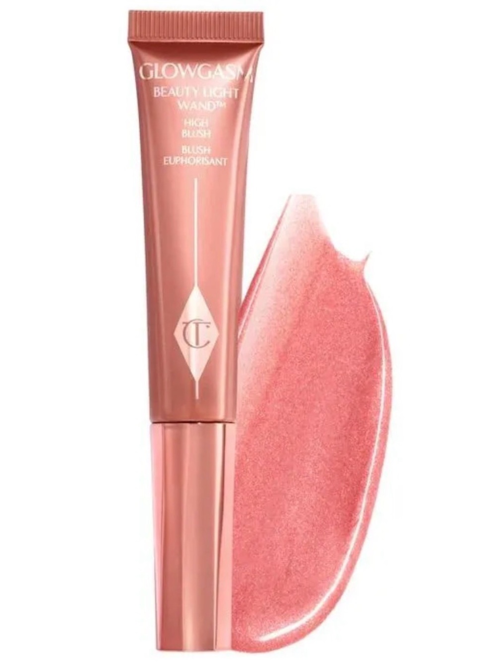 FULL SIZE Charlotte Tilbury Glowgasm Beauty Light Wand in the shade Pinkgasm